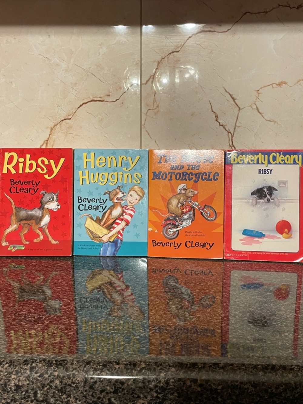 Scholastic Bright Red Beverly Cleary Paperback Back Cover